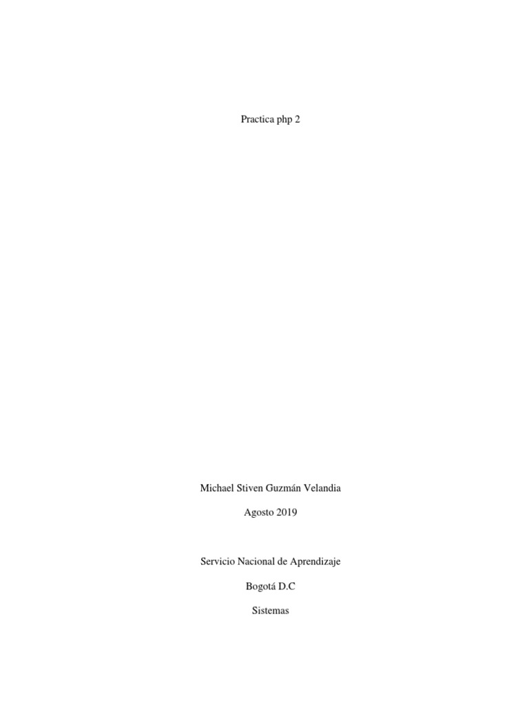 Formulario 2 php pdf