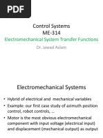 Control Systems ME-314: Electromechanical System Transfer Functions