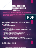 Programa Básico de Refinación en Refinería Iquitos