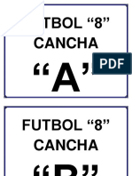 Nombre de Las Canchas