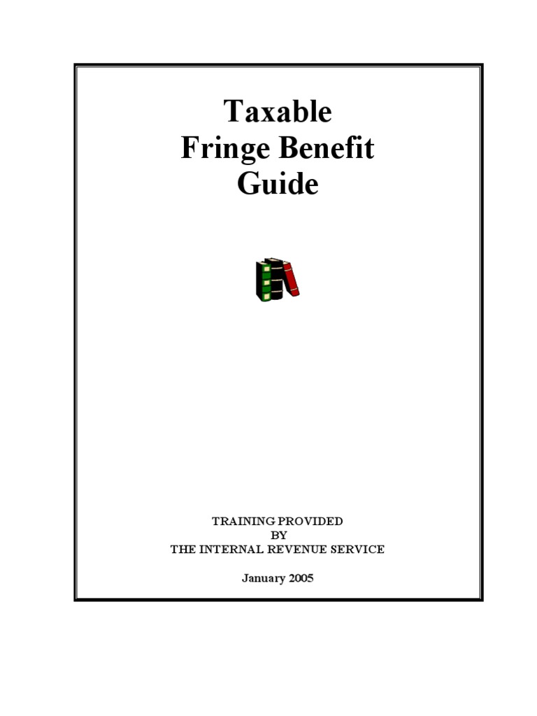 IRS Fringe Benefits Guide PDF Employee Benefits Withholding Tax