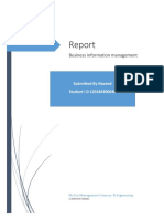 Business Information Management: Submitted by Naveed Student I D 120184300040