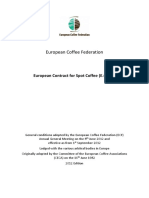 European Coffee Federation: European Contract For Spot Coffee (E.C.S.C.)