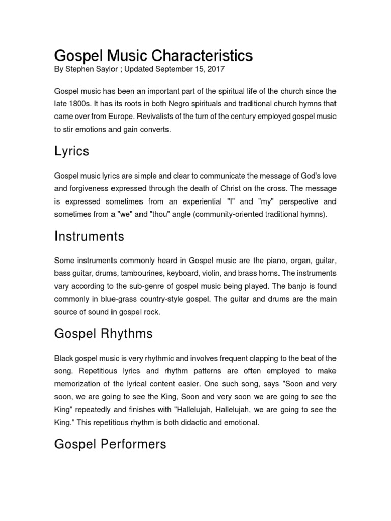 Gospel Download Free Pdf Gospel Music Hymns
