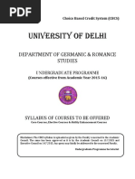 University of Delhi: Department of Germanic & Romance Studies