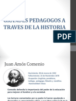 Grandes Pedagogos A Traves de La Historia