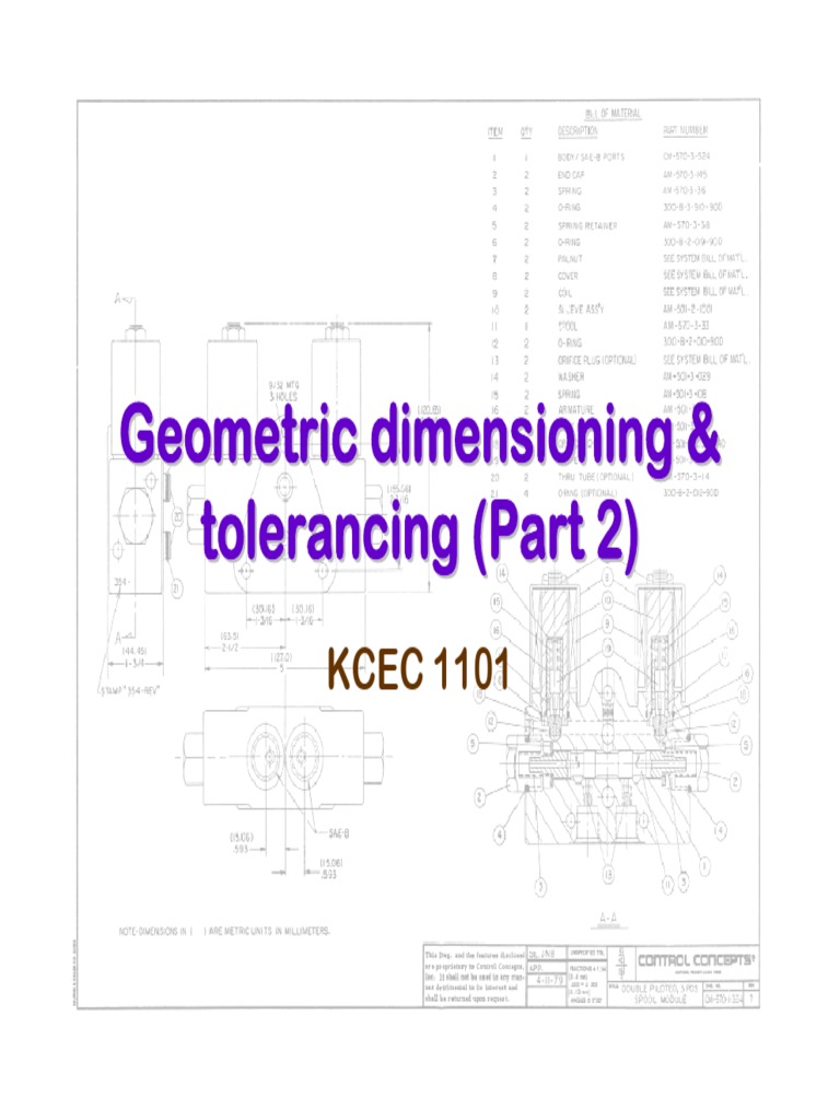 Geometric Dimension Ing Tolerancing Part2 PDF | PDF | Engineering ...