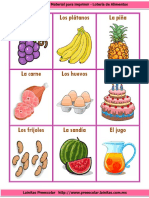 Lotería - Alimentos