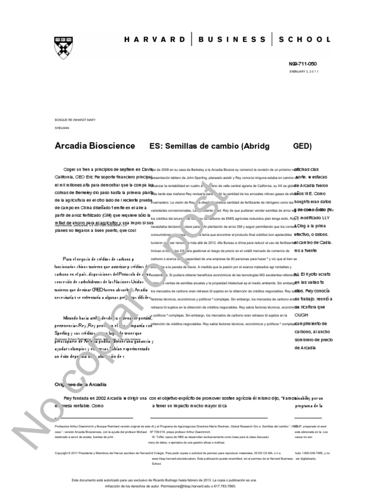 Arcadia BioSciences Español PDF Efecto invernadero Organismo genéticamente modificado