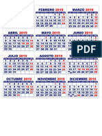 Mini Calendario 2019 PDF