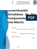 Determinación Simultánea de Dos Componentes de Una Mezcla