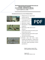 Prosedur Penggunaan DC Power Supply