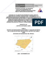 Estudio de Microzonificación Sísmica y Análisis de Riesgo en Pueblo Libre