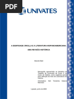 A literatura criolla das américas