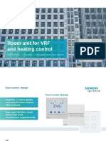 Room Unit For VRF and Heating Control: RDF880KN.. - Flexible, Extendable and User-Centric