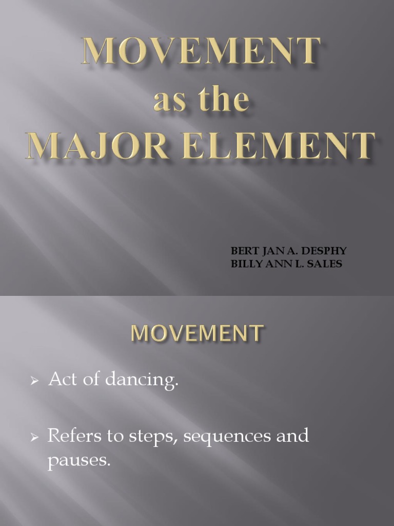 Movement As Major Elements | PDF