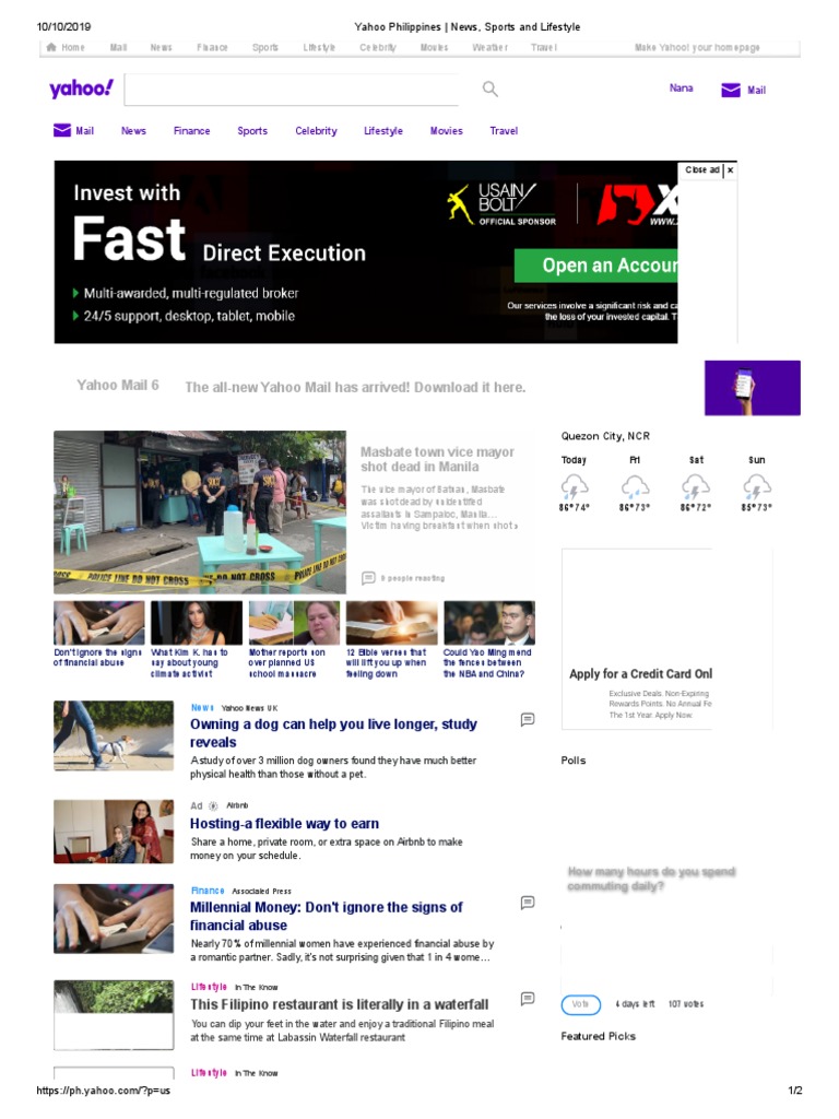 Yahoo Philippines - News, Sports and Lifestyle | PDF | Yahoo!