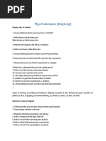 Bug Tong (Filipino Riddles) | PDF
