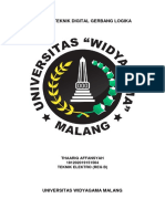 Tugas 2 Teknik Digital Gerbang Logika: Thaariq Affansyah 181202019151564 Teknik Elektro (Reg B)