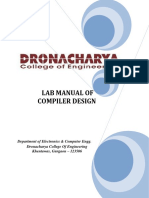 Lab Manual of Compiler Design