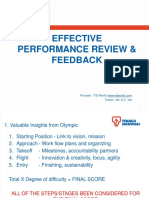 Effective Performance Review & Feedback