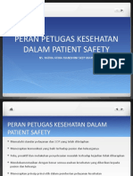 Peran Petugas Dalam Patient Safety