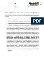 Actividad: "Juicio para La Protección de Los Derechos Político Electorales Del Ciudadano"