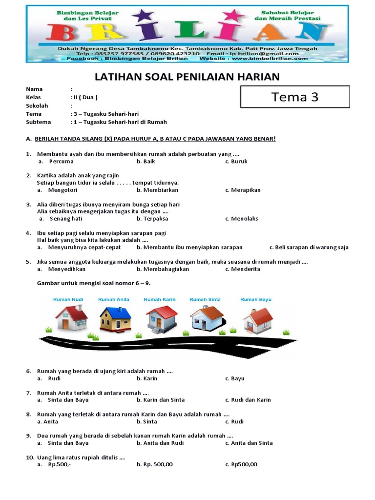Tugas Sehari-hari di Sekolah