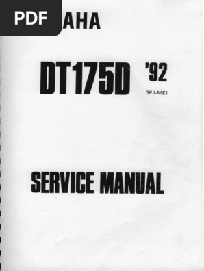 Yamaha DT175 Service Manual PDF | PDF