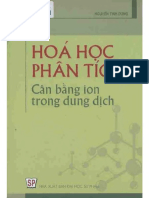 BỘ SÁCH HÓA PHÂN TÍCH CÂN BẰNG ION TRONG DUNG DỊCH (GS.TS. NGUYỄN TINH DUNG)