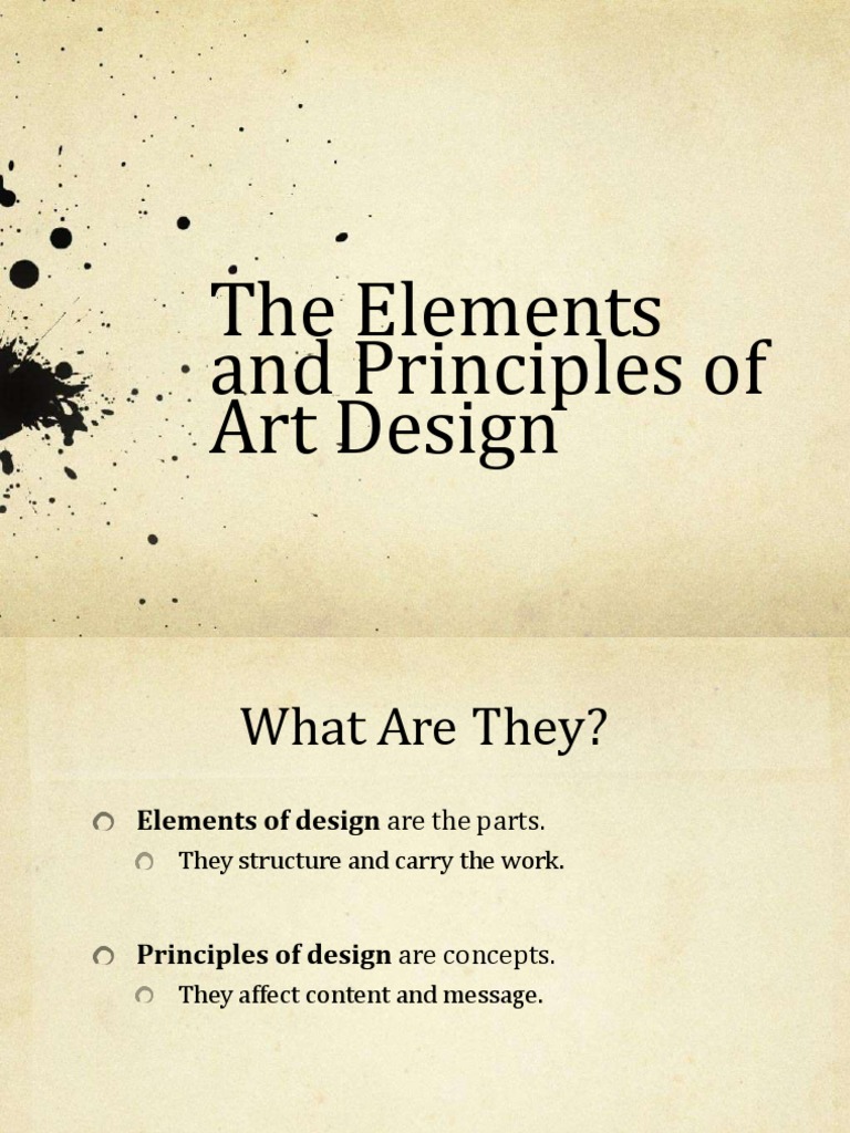 Elements and Principles of Art Design | PDF