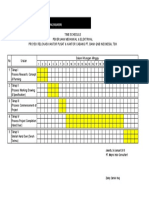 Time Schedule Pekerjaan Mekanikal & Elektrikal Proyek Relokasi Kantor Pusat & Kantor Cabang Pt. Bank QNB Indonesia, TBK Dalam Hitungan Minggu
