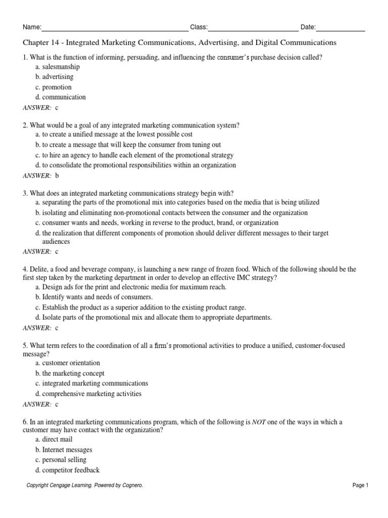 Chapter 14 Integrated Marketing Communications Advertising and Digital