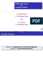 NPTEL Web Course On Complex Analysis: A. Swaminathan