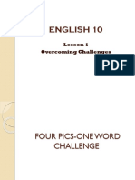 English 10: Lesson 1 Overcoming Challenges