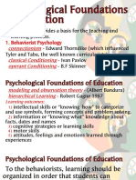 Psychological Foundations of Education