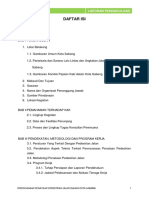 Daftar Isi Laporan Pendahuluan