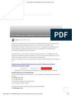 Fonte Simétrica para Amplificadores de Áudio de Potência - TE1