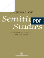 Journal of Semitic Studies-Vol. 1-2009 PDF