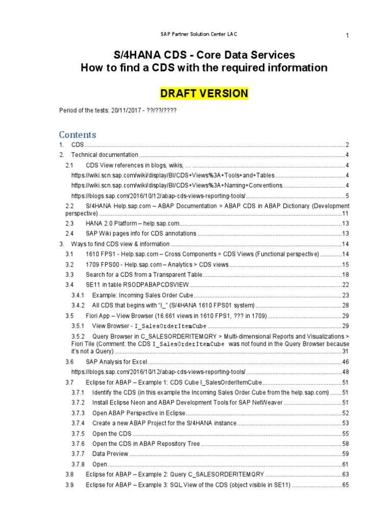 How To Find CDS View On S4HANA Embeded Analytics | PDF | Databases ...