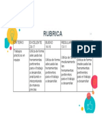 Evaluación Rubrica Informatica