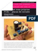 Como Fazer Suas Próprias PCBs - Placas de Circuito Impresso - Fazedores