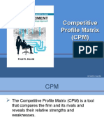 Competitive Profile Matrix (CPM)