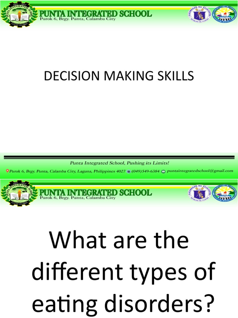 Decision Making Skills PDF