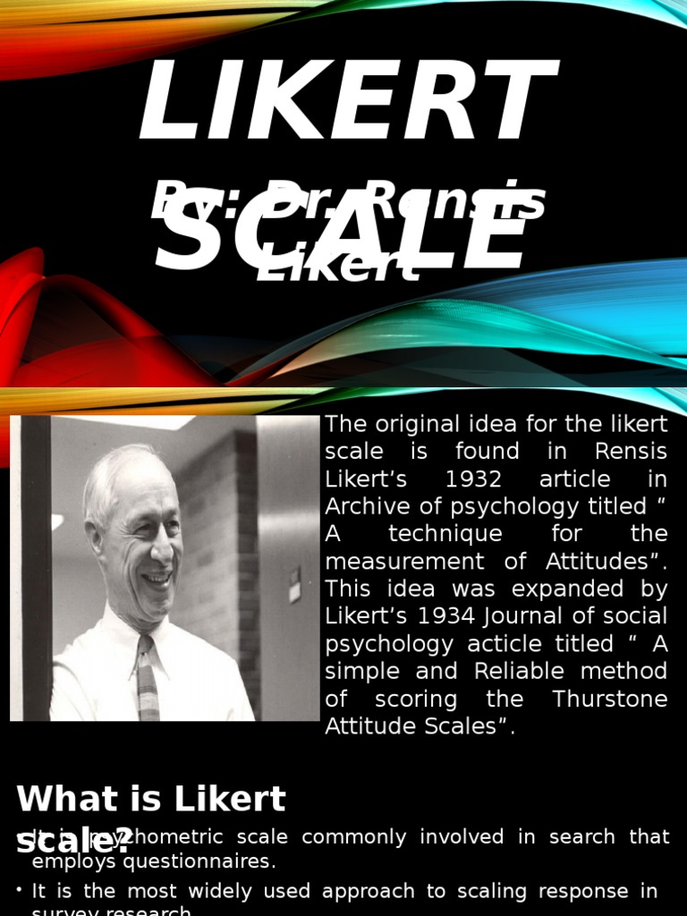 Understanding Likert Scale Creation & Analysis | PDF | Likert Scale ...