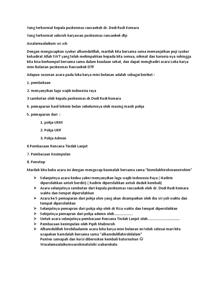 Mc Rapat Pertemuan Puskesmas