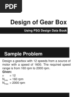 Design of Gear Box