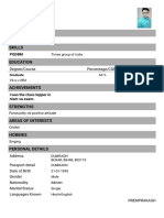 PGDBM Graduate Resume - Premprakash