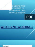 Concepts and Principles of Networking and Linkage Building