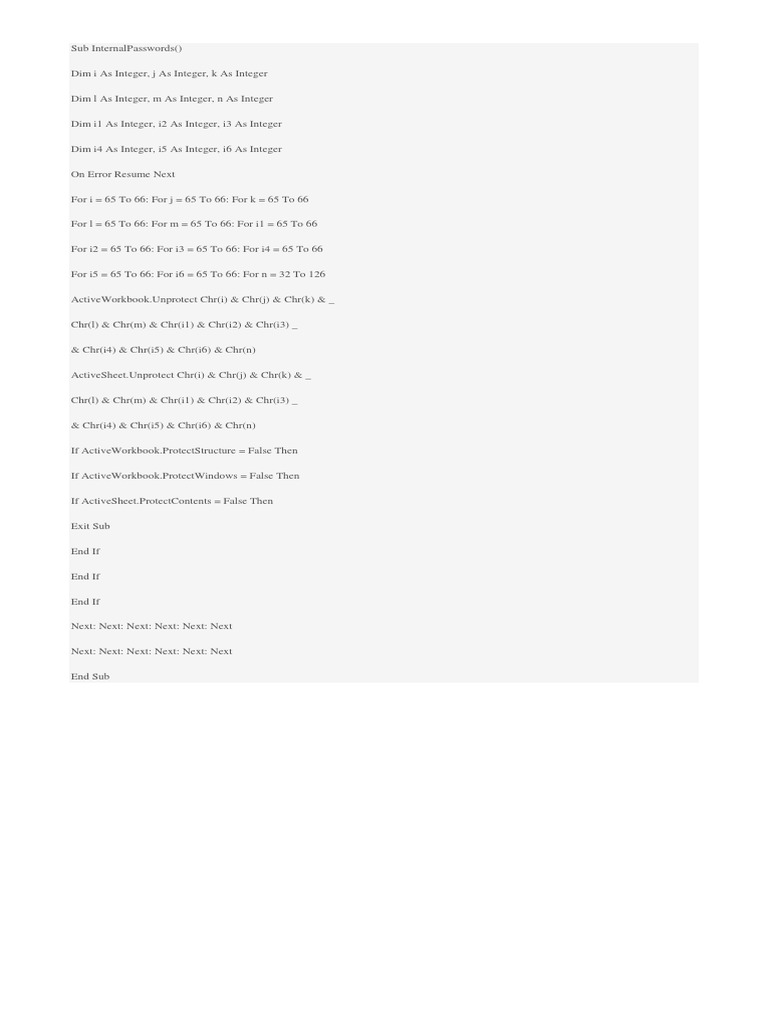 Buka Password Excel PDF